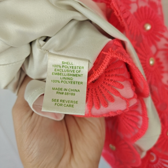 Lilly Pulitzer Pinwheel Pearl Shift Mini Dress in Fiesta Pink Size 0 - Picture 13 of 14